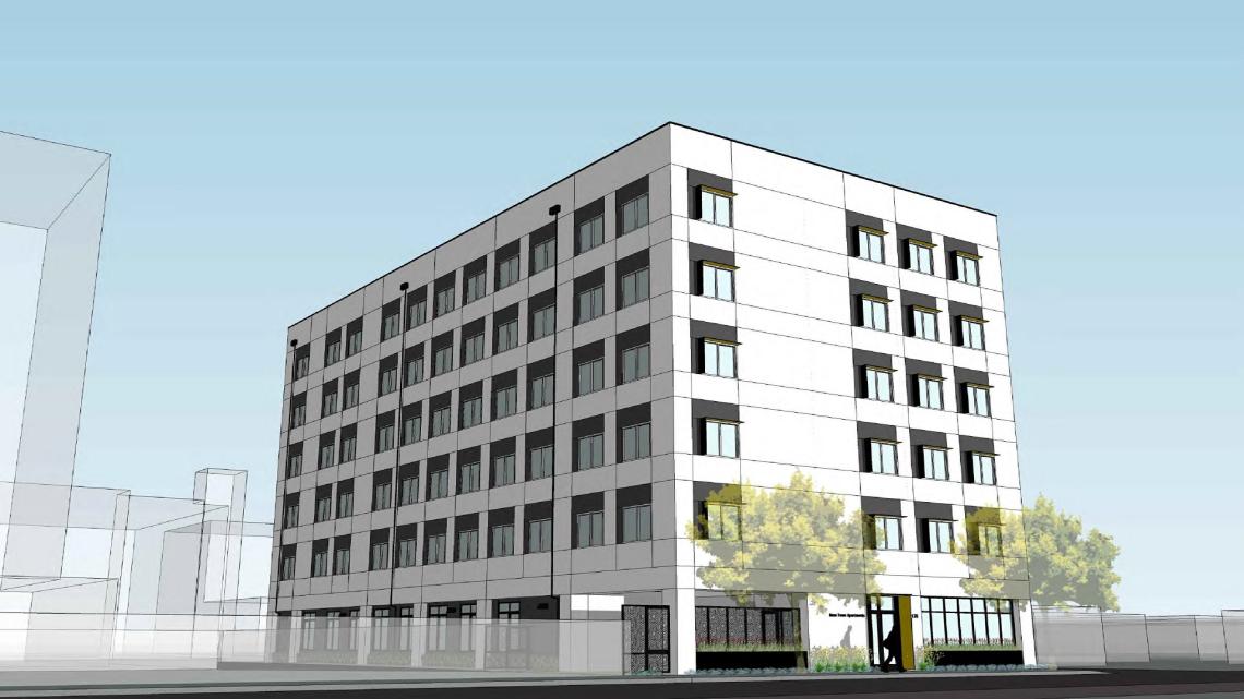 Design tweaks for proposed affordable housing complex at 170 N Halstead